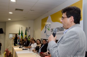 Lutgardes Freire and the opening of the event in 2013